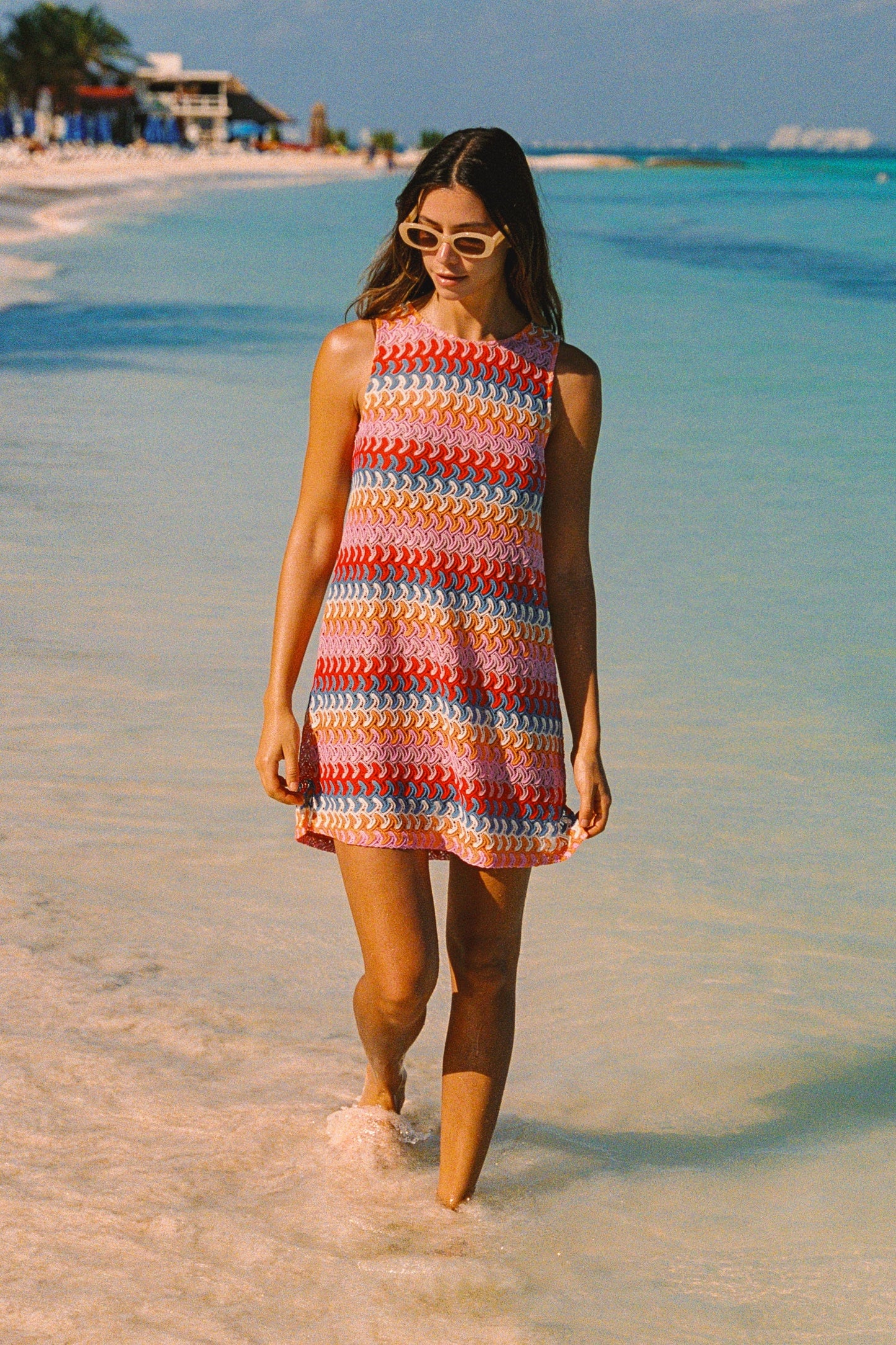 Poolside Mini Dress In Mandala OMFORT