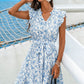 Porcelain Meadow Floral Mini Dress OMFORT