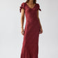 Kimmie Maxi Dress in Red-Brown OMFORT