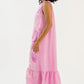 Ruffle Hem Maxi, Petal Pink OMFORT