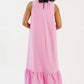Ruffle Hem Maxi, Petal Pink OMFORT