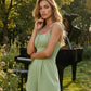 Elegant Green Ruched Bust Spaghetti Strap Jumpsuits SOLACE