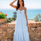 Strapless Twist Front Cutout Tiered Maxi Dress OMFORT