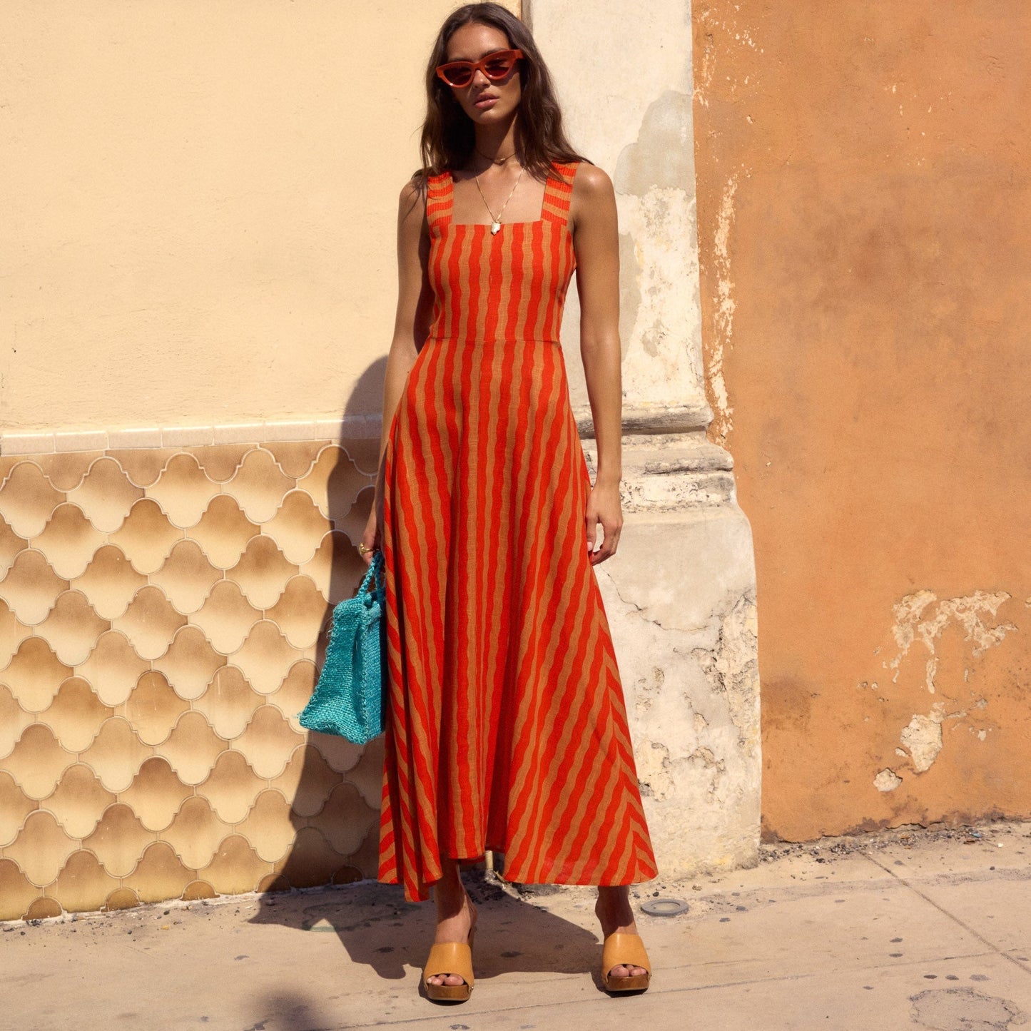 Scarlett Dress In Papaya OMFORT