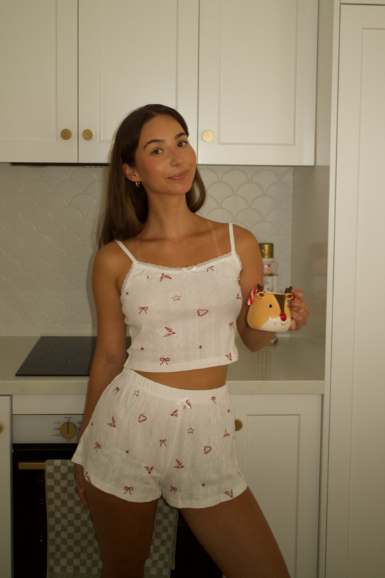 Mistletoe Singlet & Shorts Set OMFORT