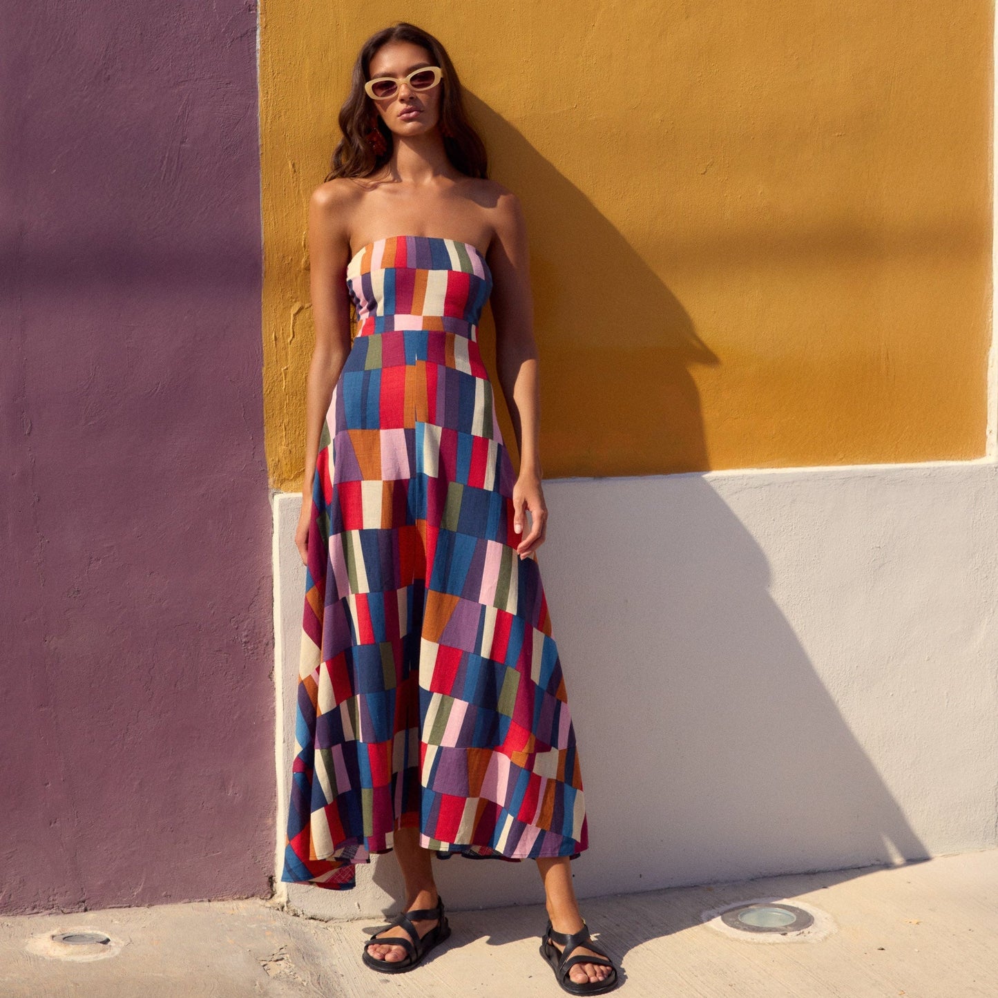 Solana Dress In Forget Me Not OMFORT