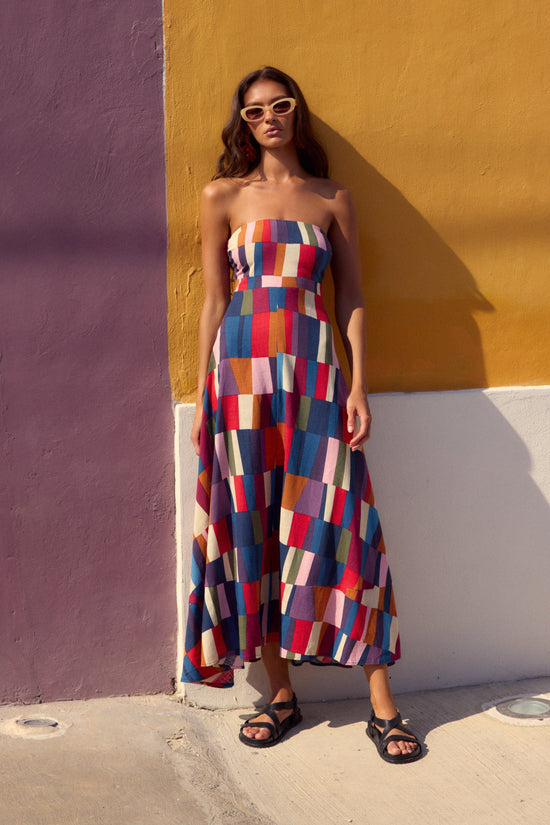 Solana Dress In Forget Me Not OMFORT