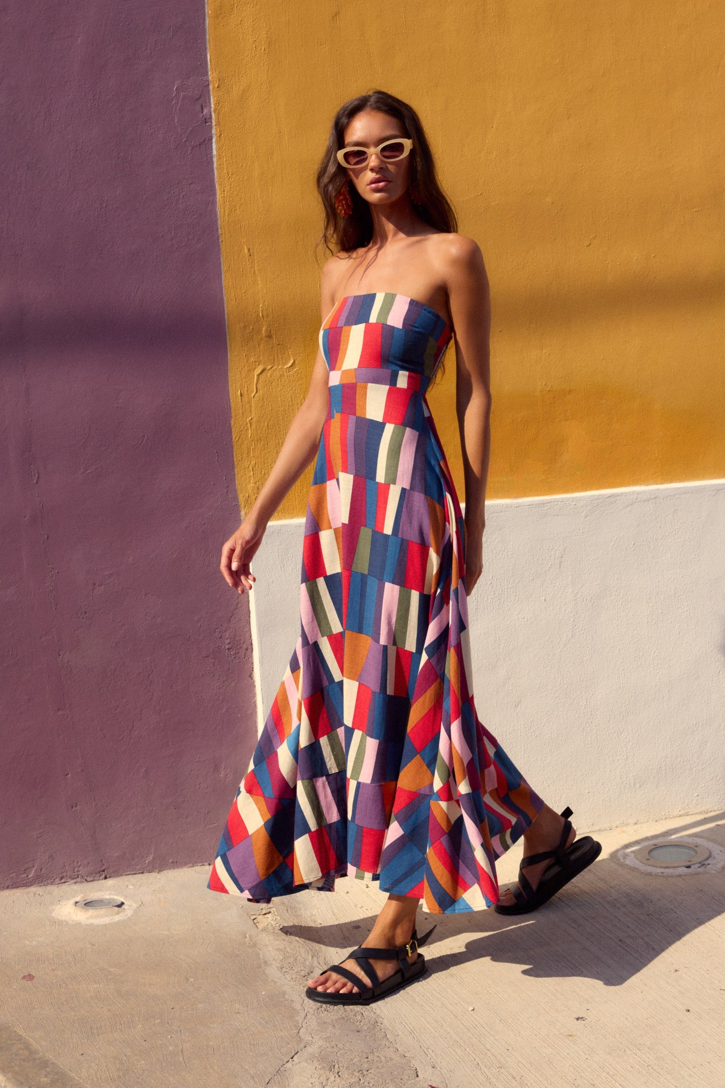 Solana Dress In Forget Me Not OMFORT