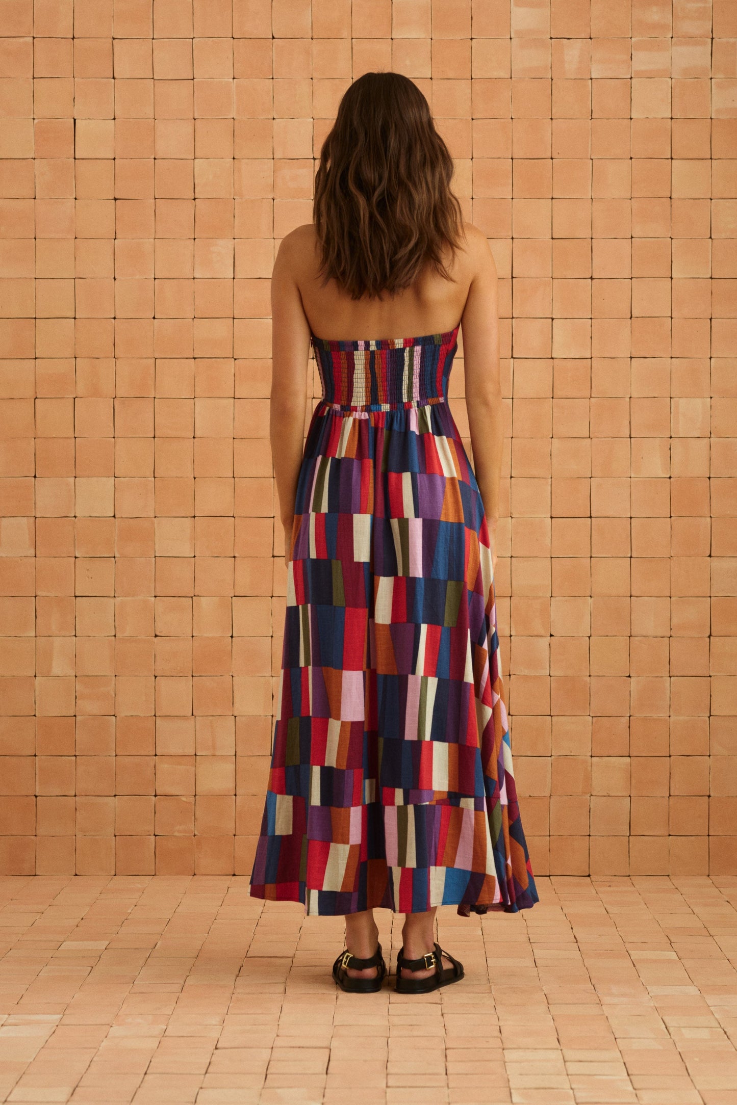 Solana Dress In Forget Me Not OMFORT