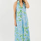 Solana Floral Maxi, Green/Blue OMFORT