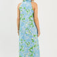 Solana Floral Maxi, Green/Blue OMFORT
