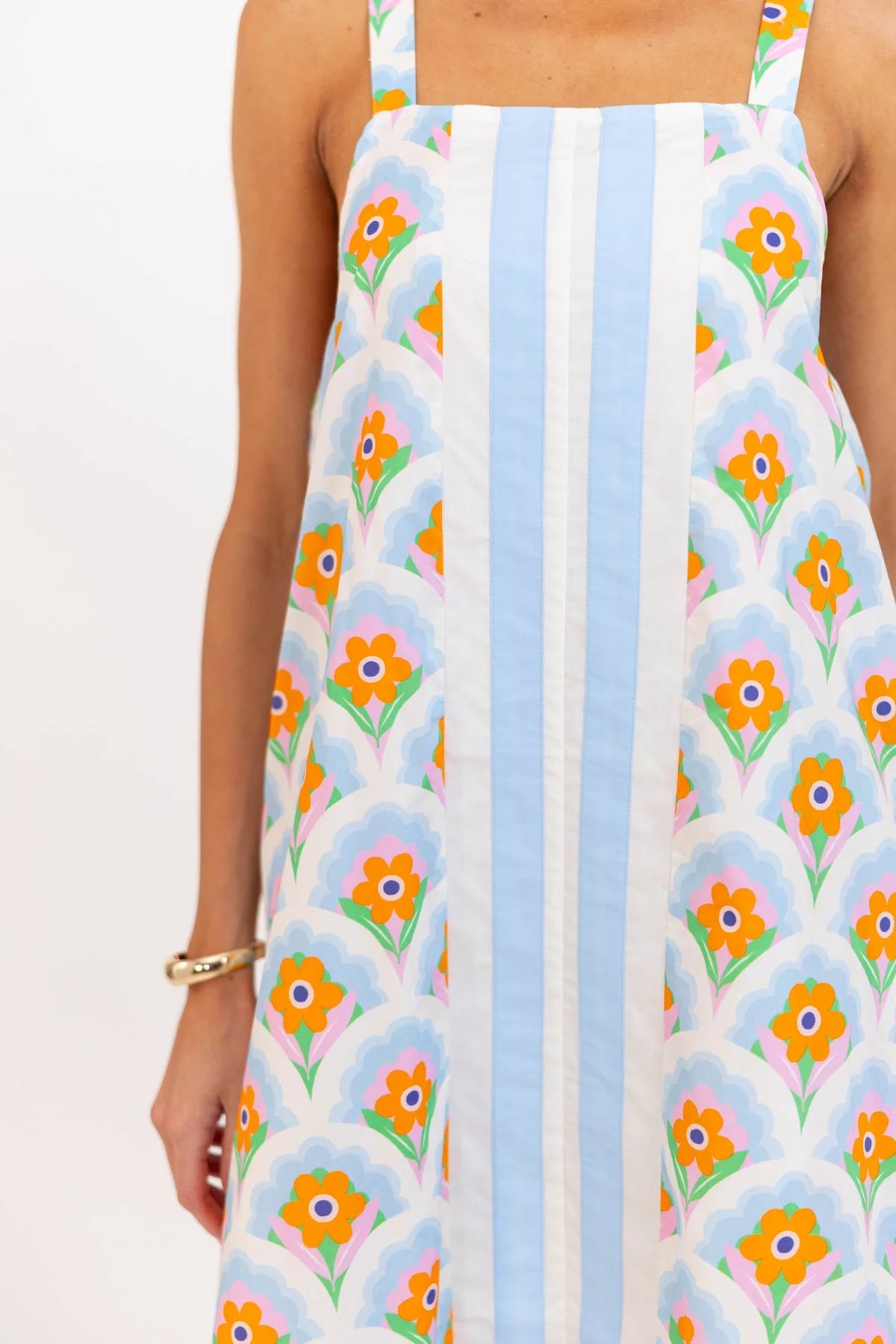 Something Special Blue Floral Midi Dress OMFORT
