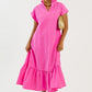 Subtle Shimmer Midi, Hot Pink OMFORT