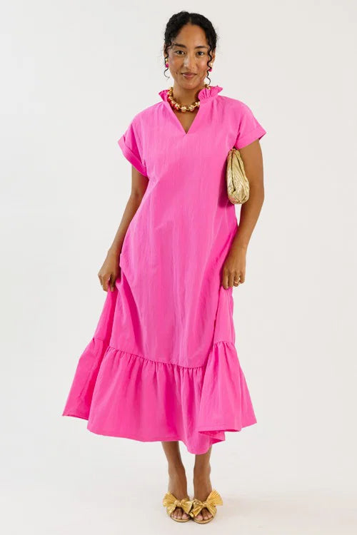 Subtle Shimmer Midi, Hot Pink OMFORT