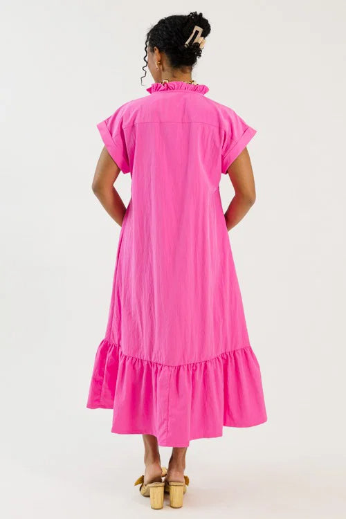 Subtle Shimmer Midi, Hot Pink OMFORT