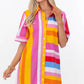 THML: Always Pulled Together Pink Striped Dress OMFORT