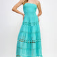 Eyelet Lace Tube Dress OMFORT