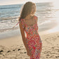 Nomi Floral Hendy Shoulder Tie Maxi Dress OMFORT