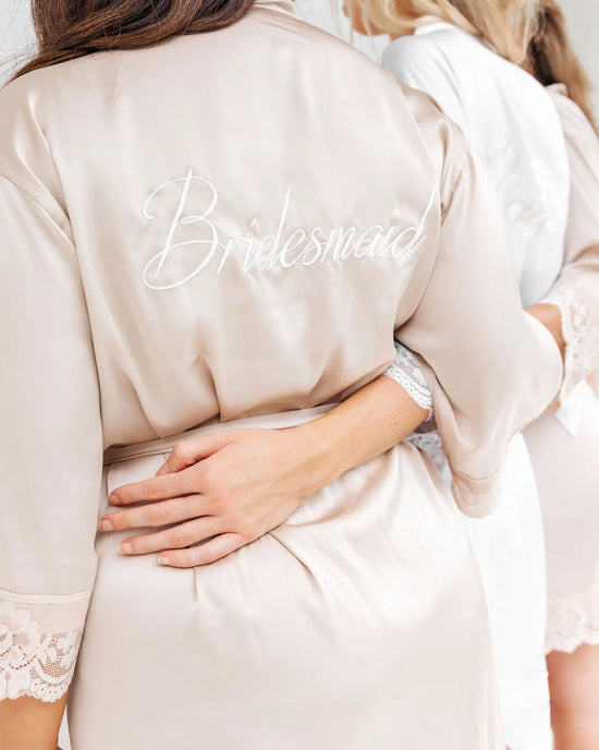 Love Lace Satin Robe mysite
