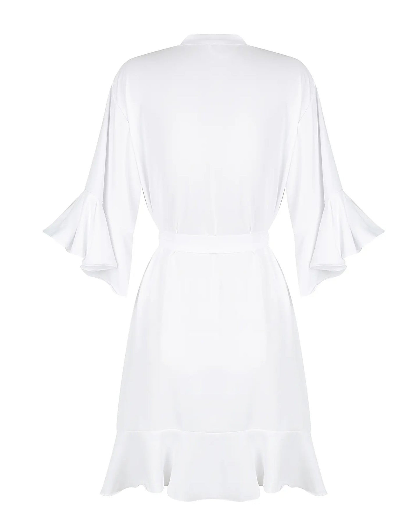 Ruffle Hemmed Bridesmaid Robe mysite