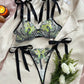 Butterfly Mesh 2 Pcs Lingerie Set - OMFORT