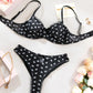 Charming Heart Print 2 Pcs Lingerie Set - OMFORT