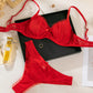 Charming Heart Print 2 Pcs Lingerie Set - OMFORT