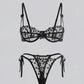 Heart Bow Strap 2 Pcs Lingerie Set - OMFORT