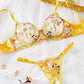 Floral Sheer 2 Pcs Lingerie Set - OMFORT