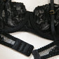 Elegance Lace Sexy 4 Pcs Lingerie Set OMFORT