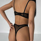 Polka Dot Through Sexy 2Pcs Lingerie Set OMFORT