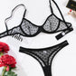 Polka Dot Through Sexy 2Pcs Lingerie Set OMFORT