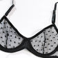Polka Dot Through Sexy 2Pcs Lingerie Set OMFORT