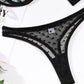 Polka Dot Through Sexy 2Pcs Lingerie Set OMFORT