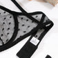 Polka Dot Through Sexy 2Pcs Lingerie Set OMFORT