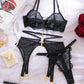 Lace Sexy 5Pcs Lingerie Set OMFORT
