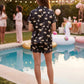 Espresso Martini Short Satin Pajama Set OMFORT