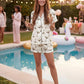 Espresso Martini Short Satin Pajama Set OMFORT
