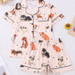 Cute Dog Print Pajama Set OMFORT