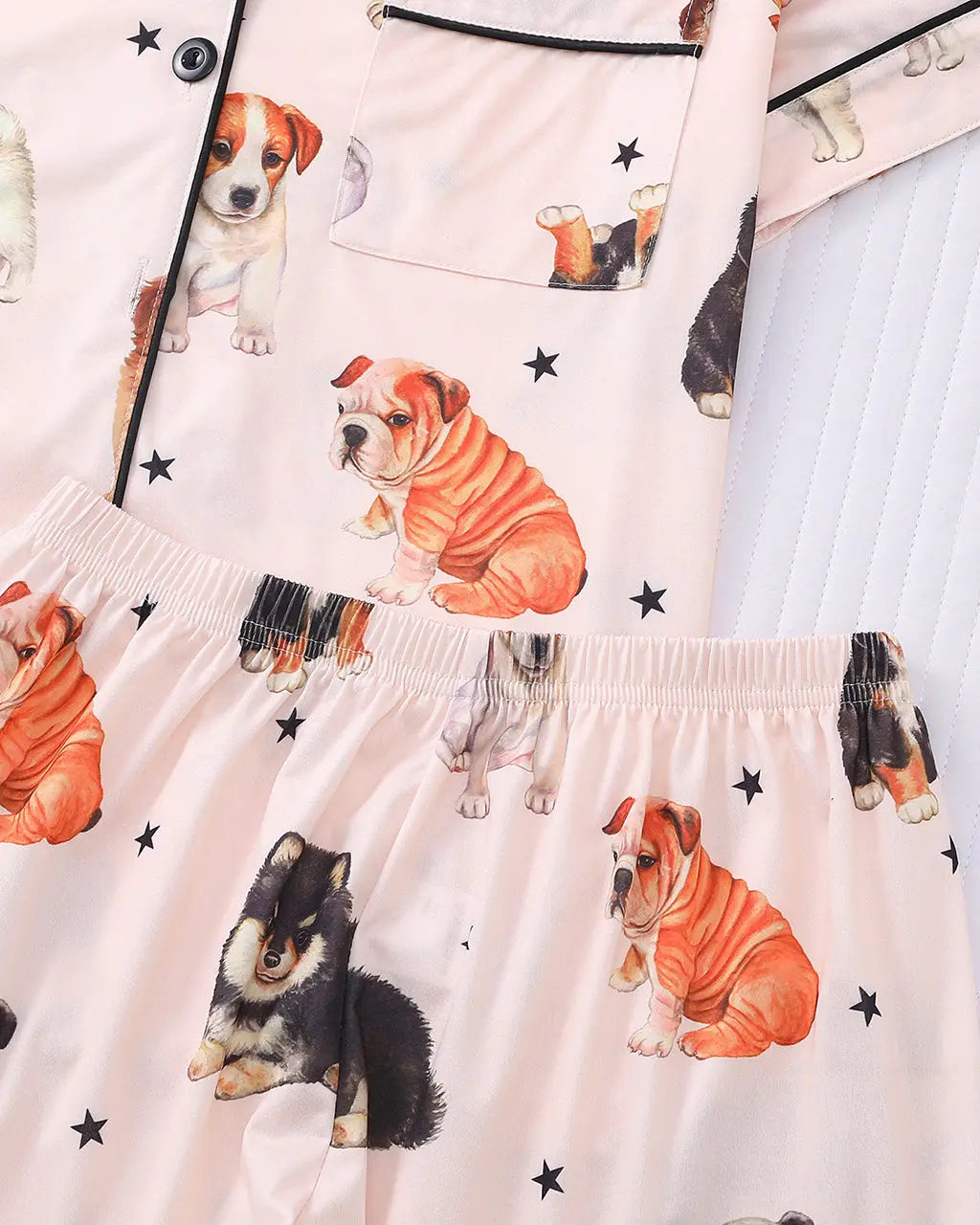 Cute Dog Print Pajama Set OMFORT