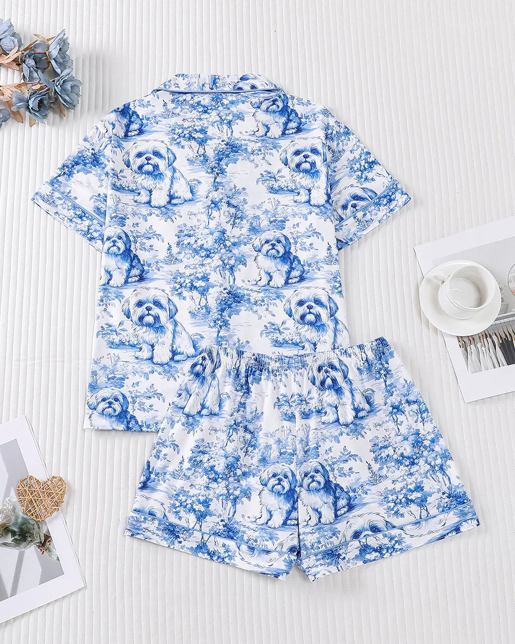 Shih Tzu Print Pajama Set OMFORT