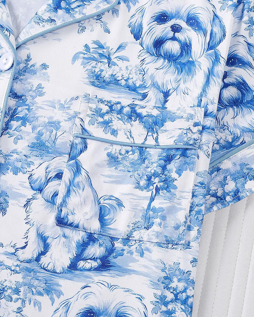 Shih Tzu Print Pajama Set OMFORT