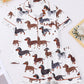 Dapple Dachshund Print Pajama Set OMFORT