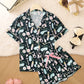 Makeup Party Print Pajama Set OMFORT