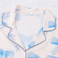 Sweet Dreams Blue Bows Print Pajama Set OMFORT