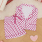 Pink Hearts Print Pajama Set OMFORT