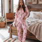 Western Cowgirl Boots Print Pajama Set OMFORT