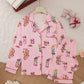Western Cowgirl Boots Print Pajama Set OMFORT
