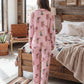 Western Cowgirl Boots Print Pajama Set OMFORT