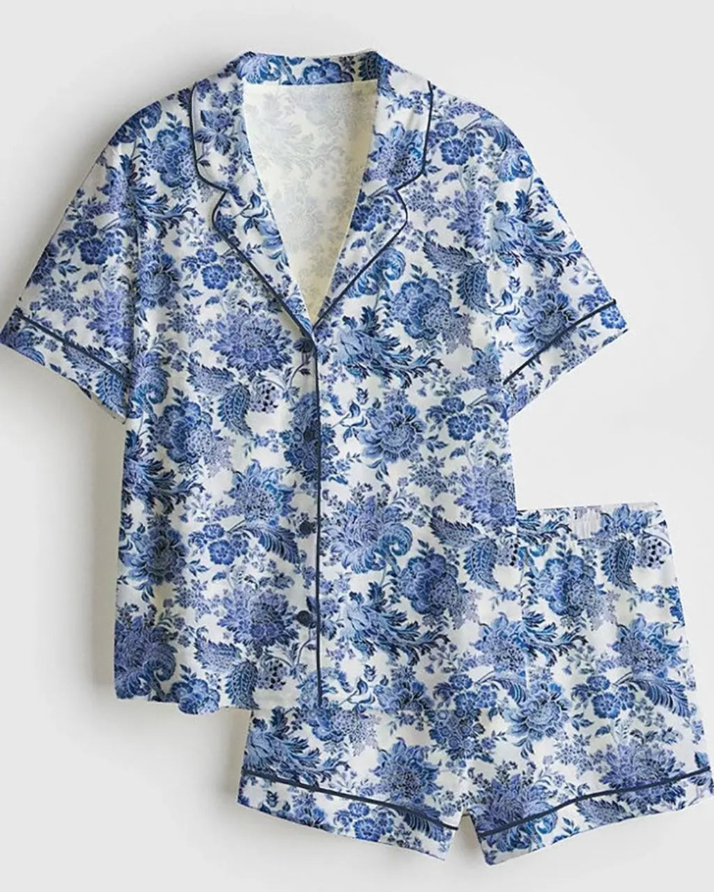 Vintage Floral Print Pajama Set OMFORT